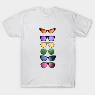 T shirt with sunglasses store
